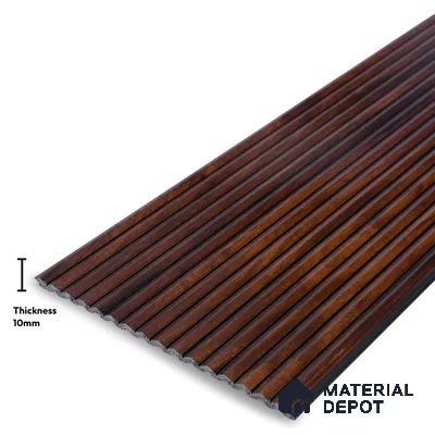 Wooden Look PN 03911 9.5 ft x 6 inch Charcoal Panel - 10 mm | Suitable for Feature Wall, TV Unit & Living Room | Width is Subjected to 5% Variation