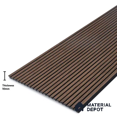 Wooden Look PN 03887 9.5 ft x 6 inch Charcoal Panel - 10 mm | Suitable for Feature Wall, TV Unit & Living Room | Width is Subjected to 5% Variation