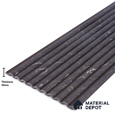Brown Marble Look PN 03902 9.5 ft x 6 inch Charcoal Panel - 10 mm | Suitable for Feature Wall, TV Unit & Living Room | Width is Subjected to 5% Variation