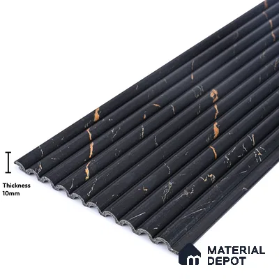 Black Marble Look PN 03905 9.5 ft x 6 inch Charcoal Panel - 10 mm | Suitable for Feature Wall, TV Unit & Living Room | Width is Subjected to 5% Variation