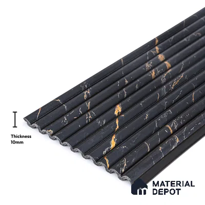 Black Marble Look PN 03897 9.5 ft x 6 inch Charcoal Panel - 10 mm | Suitable for Feature Wall, TV Unit & Living Room | Width is Subjected to 5% Variation
