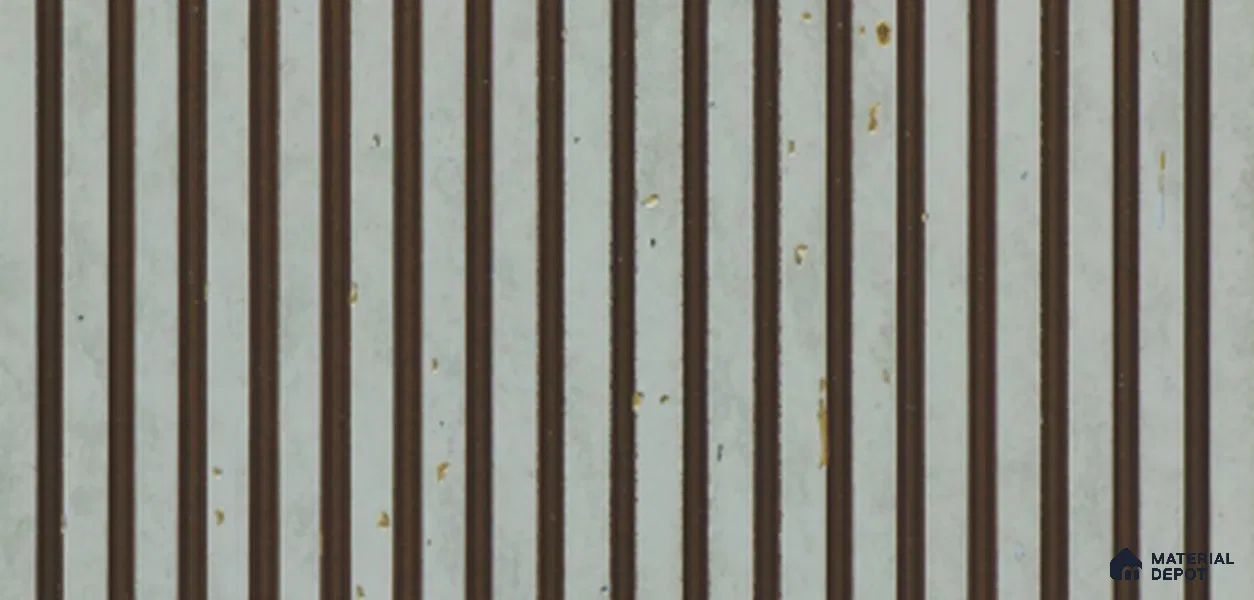 Grey Plain Colour Louver PN 03860 9.5 ft x 6 inch Charcoal Panel - 10 mm | Suitable for Feature Wall, TV Unit & Living Room | Width is Subjected to 5% Variation