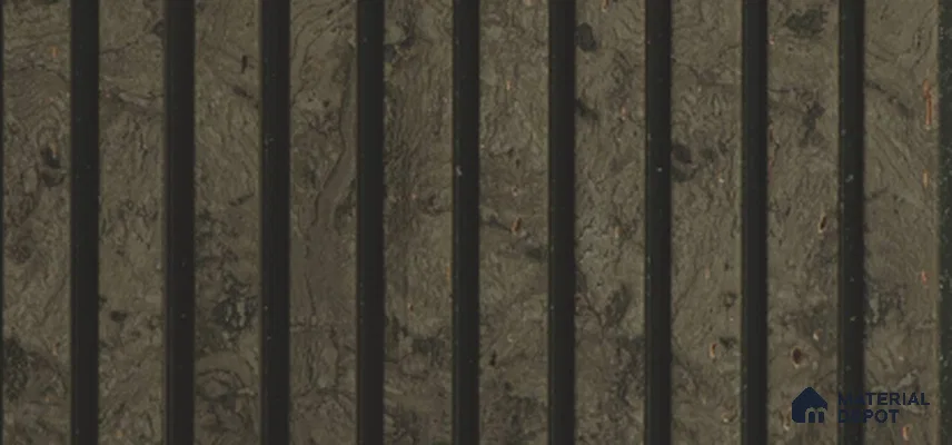 Brown Marble Look PN 03866 9.5 ft x 6 inch Charcoal Panel - 10 mm | Suitable for Feature Wall, TV Unit & Living Room | Width is Subjected to 5% Variation