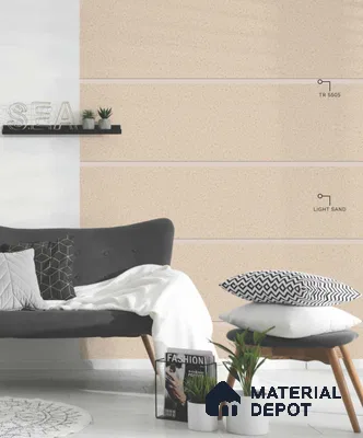 Light Sand Matt 8 ft x 4 ft Matte Finish Terrazzo Corian Surface Series Laminate - 1.5 mm | Suitable for TV Unit, Wardrobe, Kitchen Cabinets