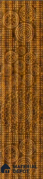Brown Patterned Look Metal Decorative Wall Panel PN 04741 8 ft x 2 ft - 1.5 mm | Suitable for Feature Wall, TV Unit & Living Room | Width is Subjected to 5% Variation