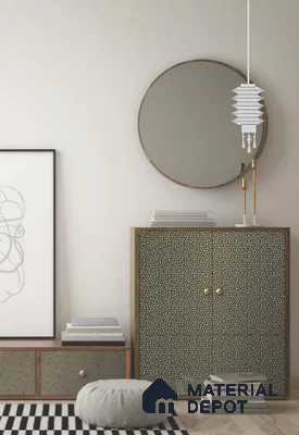 Brown Patterned Look Metal Decorative Wall Panel PN 04751 8 ft x 2 ft - 1.5 mm | Suitable for Feature Wall, TV Unit & Living Room | Width is Subjected to 5% Variation