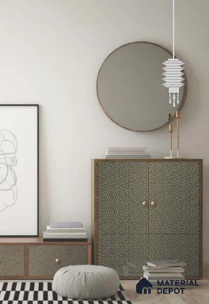 Brown Patterned Look Metal Decorative Wall Panel PN 04751 8 ft x 2 ft - 1.5 mm | Suitable for Feature Wall, TV Unit & Living Room | Width is Subjected to 5% Variation
