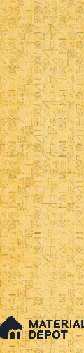 Yellow Patterned Look Metal Decorative Wall Panel PN 04759 8 ft x 2 ft - 1.5 mm | Suitable for Feature Wall, TV Unit & Living Room | Width is Subjected to 5% Variation
