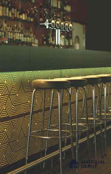 Multi Colour Patterned Look PVC Decorative Wall Panel PN 03575 8 ft x 2 ft - 1.5 mm | Suitable for Feature Wall, TV Unit & Living Room | Width is Subjected to 5% Variation