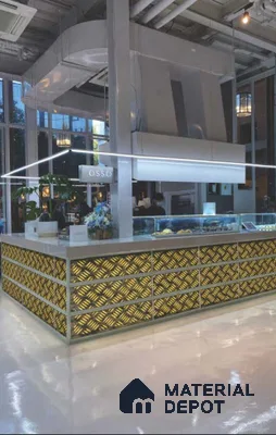 Multi Colour Patterned Look PVC Decorative Wall Panel PN 03600 8 ft x 2 ft - 1.5 mm | Suitable for Feature Wall, TV Unit & Living Room | Width is Subjected to 5% Variation