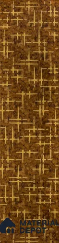 Brown Patterned Look Metal Decorative Wall Panel PN 04768 8 ft x 2 ft - 1.5 mm | Suitable for Feature Wall, TV Unit & Living Room | Width is Subjected to 5% Variation