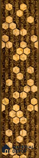 Multi Colour Patterned Look PVC Decorative Wall Panel PN 03572 8 ft x 2 ft - 1.5 mm | Suitable for Feature Wall, TV Unit & Living Room | Width is Subjected to 5% Variation