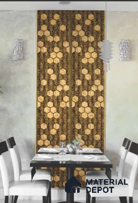 Multi Colour Patterned Look PVC Decorative Wall Panel PN 03572 8 ft x 2 ft - 1.5 mm | Suitable for Feature Wall, TV Unit & Living Room | Width is Subjected to 5% Variation