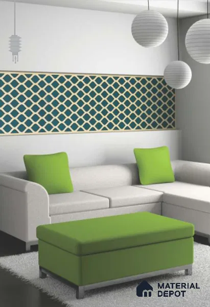 Multi Colour Patterned Look PVC Decorative Wall Panel PN 04704 8 ft x 2 ft - 1.5 mm | Suitable for Feature Wall, TV Unit & Living Room | Width is Subjected to 5% Variation