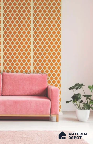 Multi Colour Patterned Look PVC Decorative Wall Panel PN 04705 8 ft x 2 ft - 1.5 mm | Suitable for Feature Wall, TV Unit & Living Room | Width is Subjected to 5% Variation