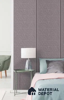 Grey Patterned Look PVC Decorative Wall Panel PN 04721 8 ft x 2 ft - 1.5 mm | Suitable for Feature Wall, TV Unit & Living Room | Width is Subjected to 5% Variation