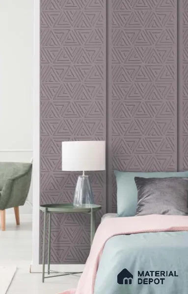 Grey Patterned Look PVC Decorative Wall Panel PN 04721 8 ft x 2 ft - 1.5 mm | Suitable for Feature Wall, TV Unit & Living Room | Width is Subjected to 5% Variation