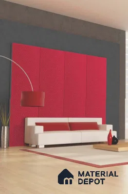 Red Patterned Look PVC Decorative Wall Panel PN 04722 8 ft x 2 ft - 1.5 mm | Suitable for Feature Wall, TV Unit & Living Room | Width is Subjected to 5% Variation