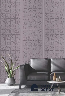 Grey Patterned Look PVC Decorative Wall Pane/Panel 8 ft x 2 ft - 1.5 mm | Ideal for Living Room, TV Units, Bedroom, Feature Wall, Office | PN 04729 | Width is Subjected to 5% Variation