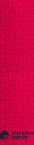Red Patterned Look PVC Decorative Wall Pane/Panel 8 ft x 2 ft - 1.5 mm | Ideal for Living Room, TV Units, Bedroom, Feature Wall, Office | PN 04730 | Width is Subjected to 5% Variation