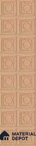 Brown Patterned Look PVC Decorative Wall Pane/Panel 8 ft x 2 ft - 1.5 mm | Ideal for Living Room, TV Units, Bedroom, Feature Wall, Office | PN 04732 | Width is Subjected to 5% Variation