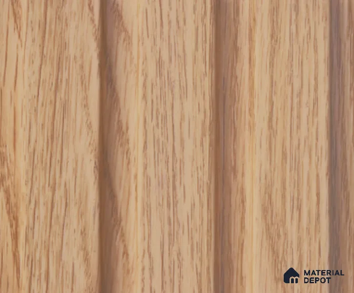 Brown Wooden Louver PN 04152 8 ft x 4.9 inch Charcoal Panel - 18 mm | Suitable for Feature Wall, TV Unit & Living Room | Width is Subjected to 5% Variation