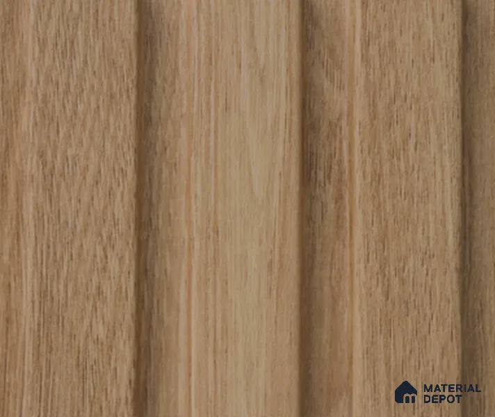 Brown Wooden Louver PN 04153 8 ft x 4.9 inch Charcoal Panel - 18 mm | Suitable for Feature Wall, TV Unit & Living Room | Width is Subjected to 5% Variation
