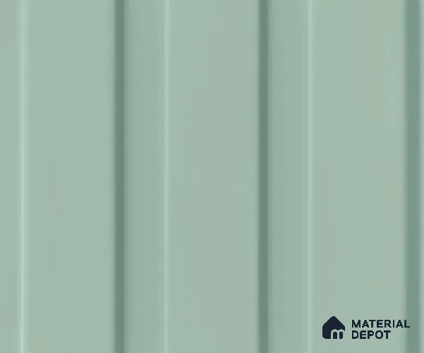 Green Plain Colour Louver PN 04176 8 ft x 4.9 inch Charcoal Panel - 18 mm | Suitable for Feature Wall, TV Unit & Living Room | Width is Subjected to 5% Variation