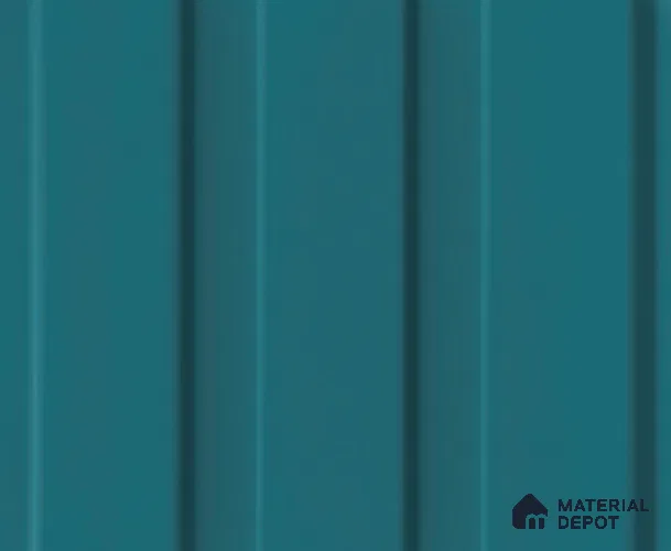 Blue Plain Colour Louver PN 04177 8 ft x 4.9 inch Charcoal Panel - 18 mm | Suitable for Feature Wall, TV Unit & Living Room | Width is Subjected to 5% Variation