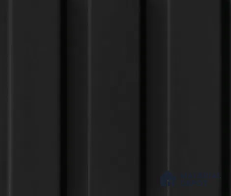 Black Plain Colour Louver PN 04179 8 ft x 4.9 inch Charcoal Panel - 18 mm | Suitable for Feature Wall, TV Unit & Living Room | Width is Subjected to 5% Variation