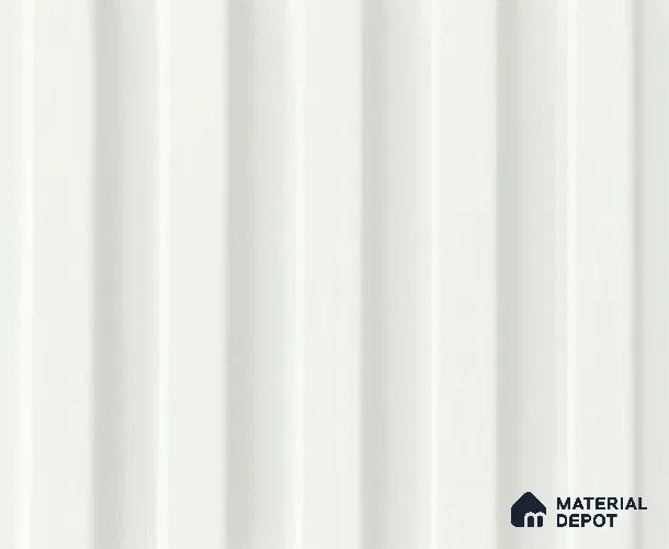White Plain Colour Louver PN 04164 8 ft x 4.9 inch Charcoal Panel - 18 mm | Suitable for Feature Wall, TV Unit & Living Room | Width is Subjected to 5% Variation