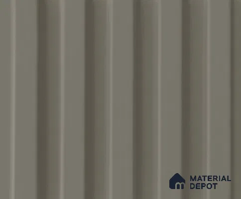 Brown Plain Colour Louver PN 04167 8 ft x 4.9 inch Charcoal Panel - 18 mm | Suitable for Feature Wall, TV Unit & Living Room | Width is Subjected to 5% Variation