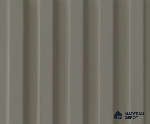 Brown Plain Colour Louver PN 04167 8 ft x 4.9 inch Charcoal Panel - 18 mm | Suitable for Feature Wall, TV Unit & Living Room | Width is Subjected to 5% Variation