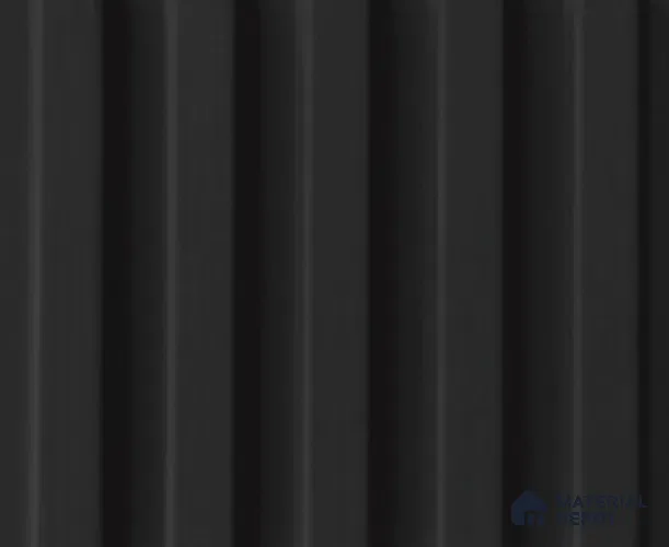 Black Plain Colour Louver PN 04178 8 ft x 4.9 inch Charcoal Panel - 18 mm | Suitable for Feature Wall, TV Unit & Living Room | Width is Subjected to 5% Variation