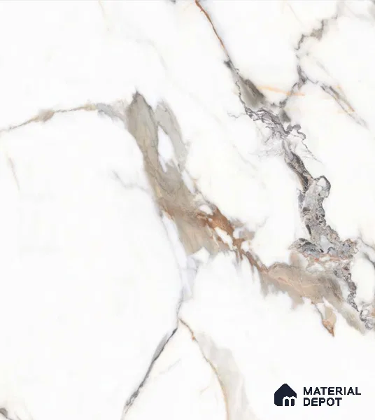 Michelangelo 8 ft x 4 ft High Gloss Finish Orison Series Marble Redefined PVC Laminate - 1.5 mm | Suitable for TV Unit, Wardrobe, Kitchen Cabinets