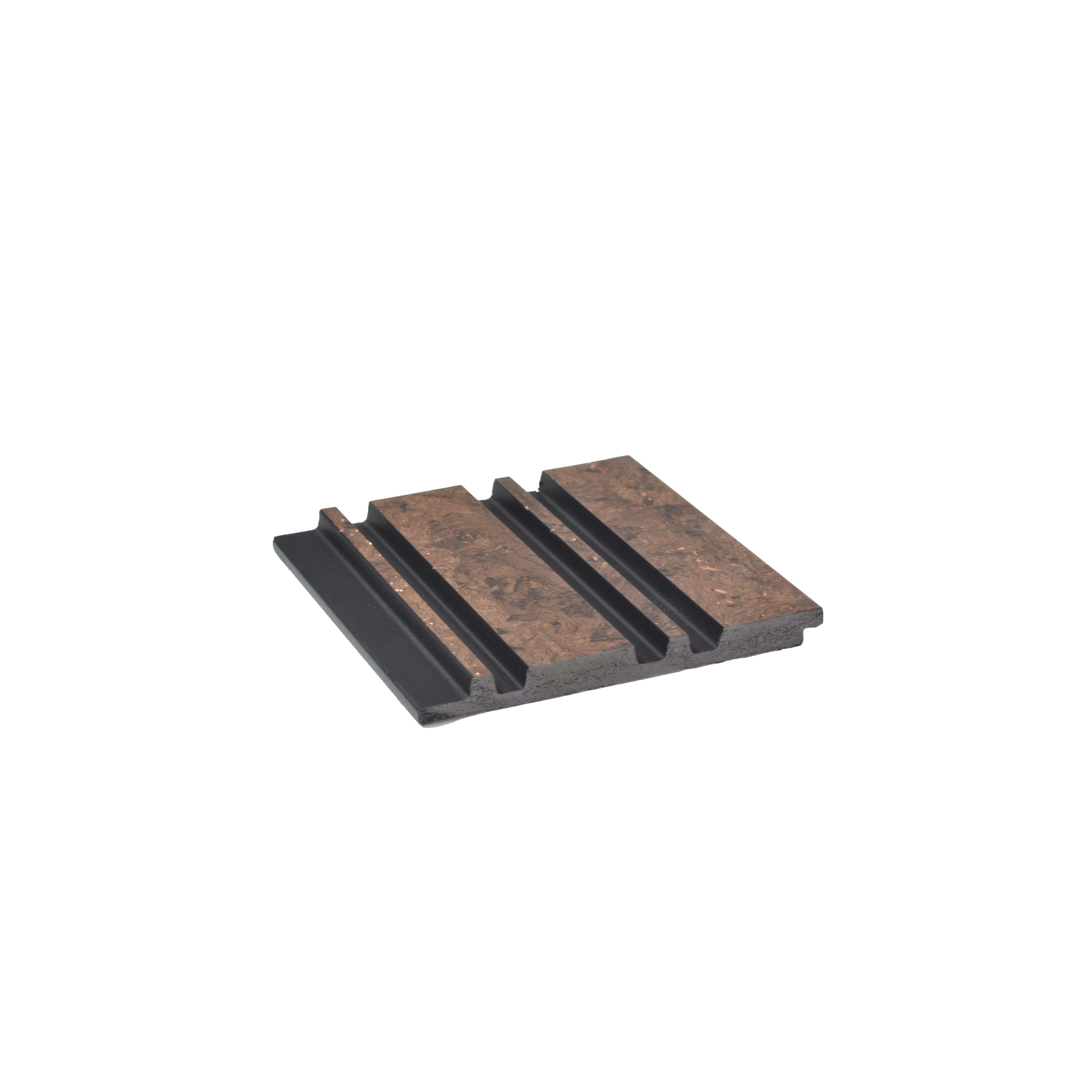Brown Wooden Louver PN 00833 9.5 ft x 4.7 inch Charcoal Panel - 12 mm | Suitable for Feature Wall, TV Unit & Living Room | Width is Subjected to 5% Variation