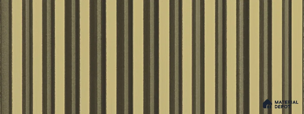 Brown Plain Colour Louver PN 05768 9.5 ft x 7.8 inch Charcoal Panel - 12 mm | Suitable for Feature Wall, TV Unit & Living Room | Width is Subjected to 5% Variation