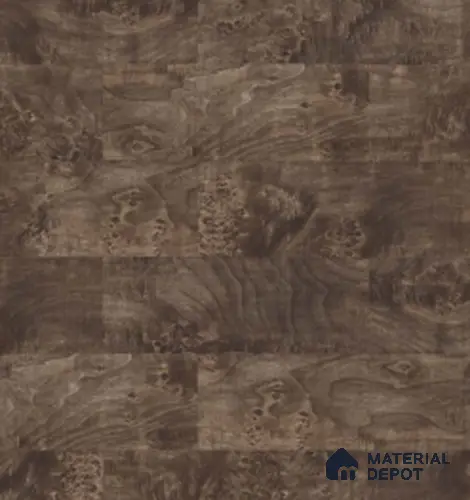 TR 6604 Metallic Burl Box 8 ft x 4 ft Matt Finish PVC Woodero Series Veneer - 1.5 mm