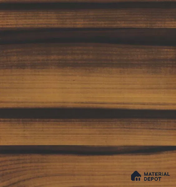 TR 6627 Smoke Coreal Wood HZ 8 ft x 4 ft Gloss Finish PVC Woodero Series Veneer - 1.5 mm