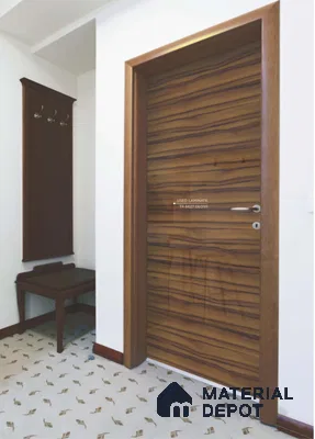 TR 6627 Smoke Coreal Wood HZ 8 ft x 4 ft Gloss Finish PVC Woodero Series Veneer - 1.5 mm