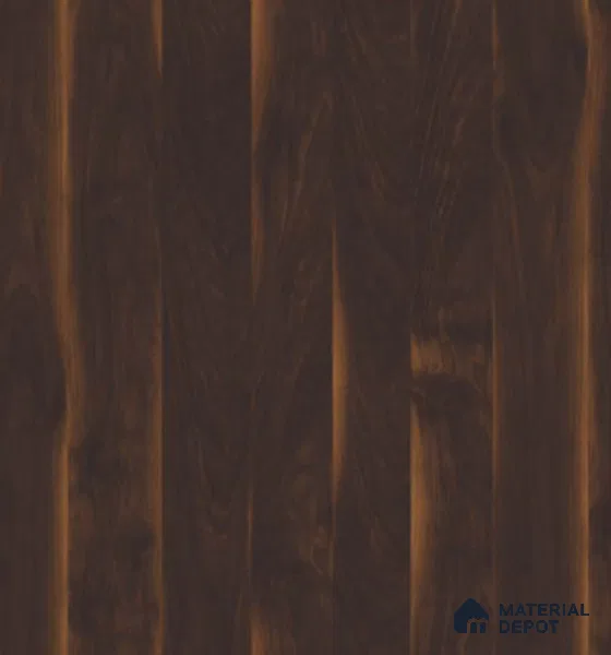 TR 9215 Smoke Walnut VT 8 ft x 4 ft Gloss Finish PVC Woodero Series Veneer - 1.5 mm