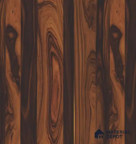 TR 9221 Congo Black 8 ft x 4 ft Gloss Finish PVC Woodero Series Veneer - 1.5 mm
