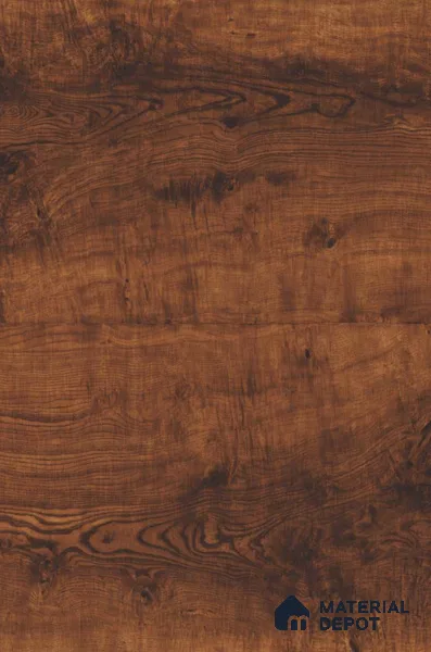 TR 9305 Exotic Chocolate Ash Burl 8 ft x 4 ft Gloss Finish PVC Woodero Series Veneer - 1.5 mm