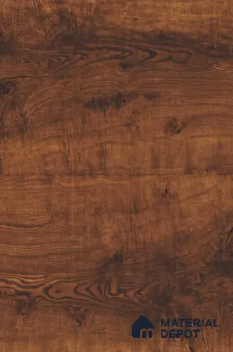 TR 9305 Exotic Chocolate Ash Burl 8 ft x 4 ft Gloss Finish PVC Woodero Series Veneer - 1.5 mm