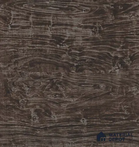 TR 9310 Copper Mappa Burl 8 ft x 4 ft Gloss Finish PVC Woodero Series Veneer - 1.5 mm