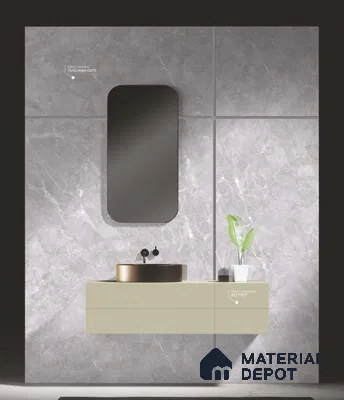 Tuscana Gris 8 ft x 4 ft High Gloss Finish Orison Series Marble Redefined PVC Laminate - 1.5 mm | Suitable for TV Unit, Wardrobe, Kitchen Cabinets