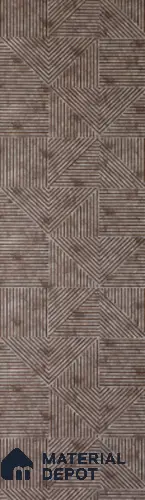 Brown Patterned Look Charcoal Decorative Wall Panel PN 00374 B 8 ft x 2 ft - 4 mm | Suitable for Feature Wall, TV Unit & Living Room | Width is Subjected to 5% Variation