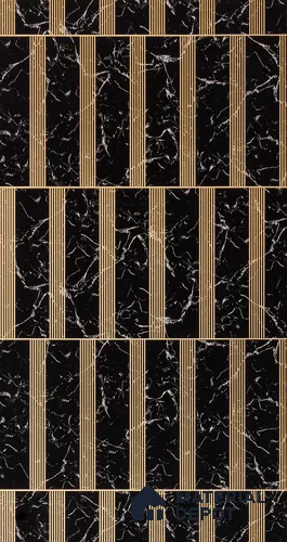 Black Patterned Look Charcoal Decorative Wall Panel PN 00368 B 8 ft x 2 ft - 4 mm | Suitable for Feature Wall, TV Unit & Living Room | Width is Subjected to 5% Variation