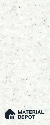 White Quartz Glossy 8 ft x 4 ft Glossy Finish Terrazzo Corian Surface Series Laminate - 1.5 mm