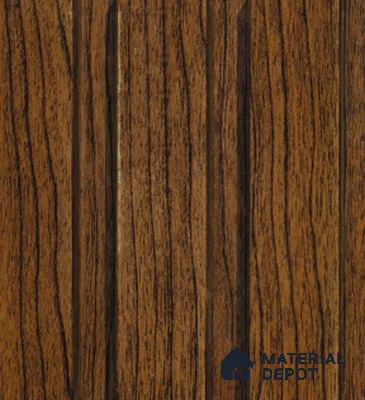 Brown Wooden Louver PN 00819 9.5 ft x 4.7 inch Charcoal Panel - 12 mm | Suitable for Feature Wall, TV Unit & Living Room | Width is Subjected to 5% Variation